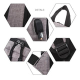 Multi-function Laptop Backpack with Usb Port - Fits 15.6 Macbook Samsung Sony Dell Alienware Chuwi Asus Hp - 46x32x12cm - Black