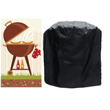 Waterproof Bbq Grill Cover - Anti-uv Dust-proof 210d Oxford Cloth - 58x77cm - Black - Close-Up Angle