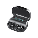 Wireless Noise-cancelling Earbuds with Charging Case - Front View