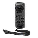 Graphene Protective Case for Insta360 X4 with Hand Strap - Black