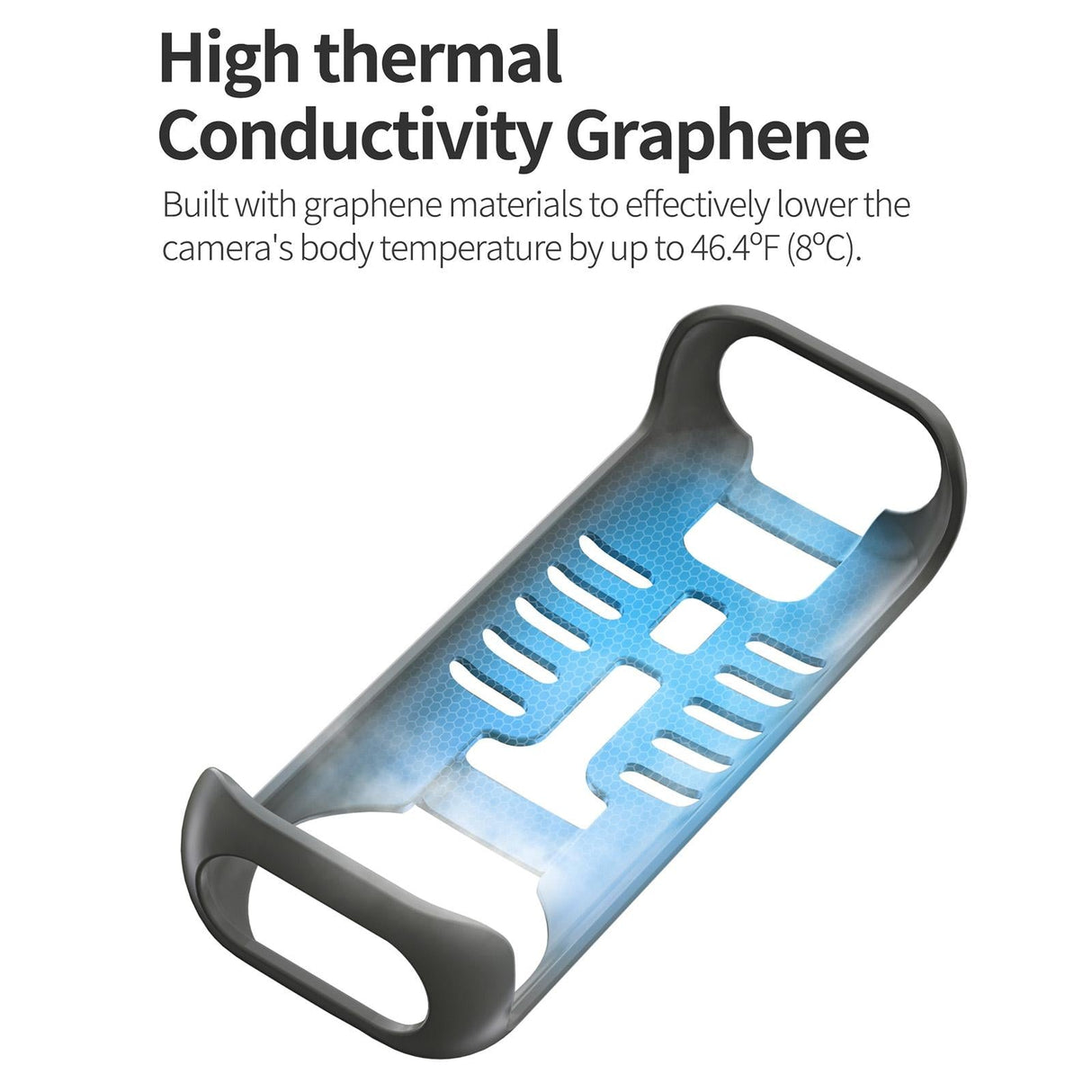 Graphene Protective Case for Insta360 X4 with Hand Strap - Black