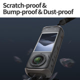 Graphene Protective Case for Insta360 X4 with Hand Strap - Black - Close-Up Angle