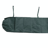 2m Retractable Roller Blind Awning Cover - Waterproof & Dustproof - Black - Top-Down View