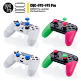Ps4 Gamepad Rocker Cap Button Cover for Ns Pro - Black - Close-Up Angle