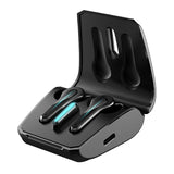 Wireless Gaming Earphones with Low Latency - Black - Front View