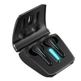 Wireless Gaming Earphones with Low Latency - Black - Side View