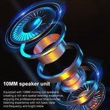 Wireless Gaming Earphones with Low Latency - Black - Top-Down View