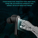 Wireless Gaming Earphones with Low Latency - Black - Rear View