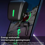 Wireless Gaming Earphones with Low Latency - Black - Close-Up Angle
