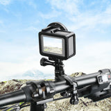Universal Bike Handlebar Mount for Gopro Hero12 - 360 Degree Rotation