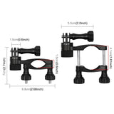 Universal Bike Handlebar Mount for Gopro Hero12 - 360 Degree Rotation - 45-Degree Angle