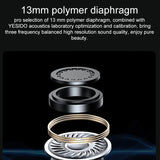 Wireless Bluetooth 5.0 Earphones with Led Display - Black - Top-Down View