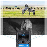 12Mp 1080P Hd Infrared Hunting Trail Camera With 120 Degree Wide Angle Lens And Ip56 Waterproof Design - Supports Tf Card Pir Distance 10-15M - Black - Extra Image