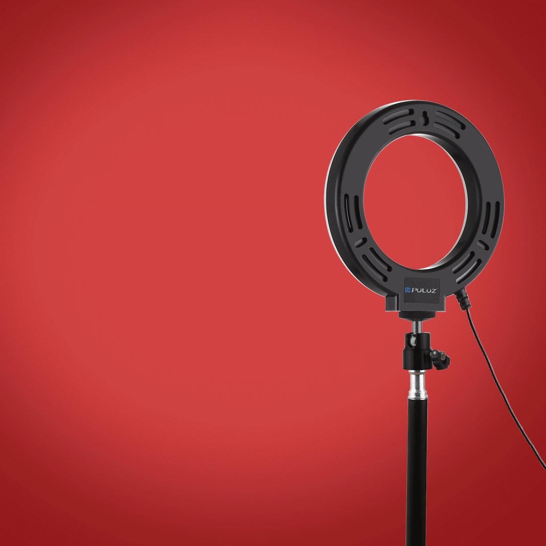 Usb 10 Modes 8 Colour Led Ring Light with Tripod Mount - 6.2 Inch Diameter