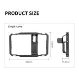 Vlogging Smartphone Video Rig - Metal Cage In Black - Rear View