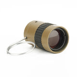 Mini Pocket Telescope with Finger Buckle - 2.5x17.5mm - Black - Front View