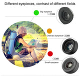 Mini Pocket Telescope with Finger Buckle - 2.5x17.5mm - Black - Close-Up Angle