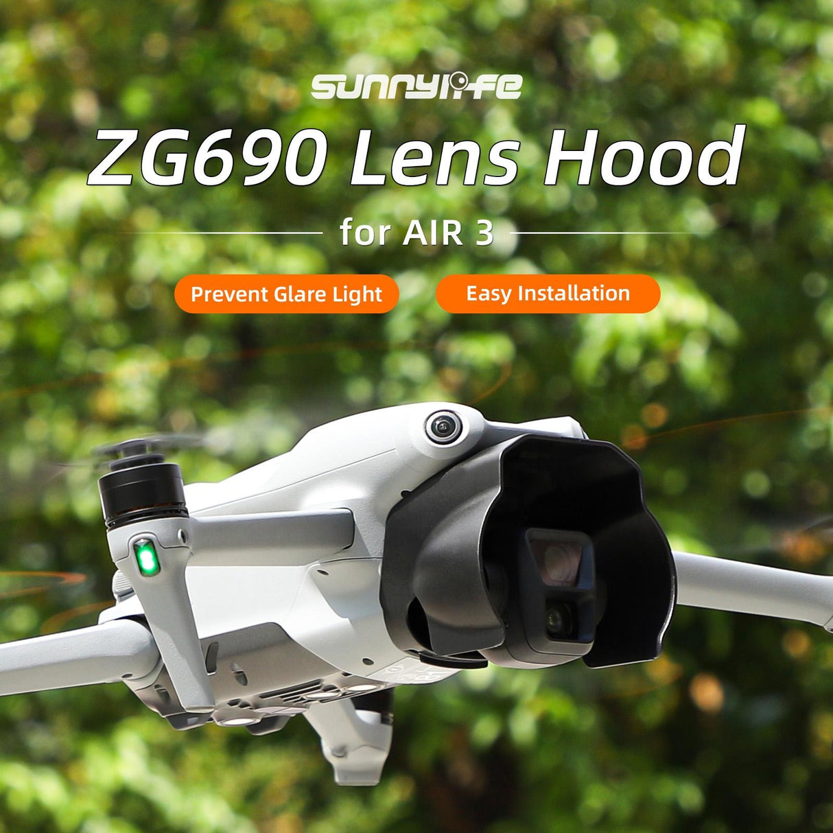 Anti-glare Camera Lens Hood for Zg690