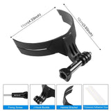Motorcycle Helmet Chin Mount for Bending Action Camera - Side View