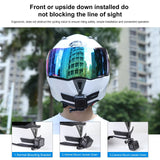 Motorcycle Helmet Chin Mount for Bending Action Camera - Rear View