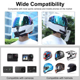 Motorcycle Helmet Chin Mount for Bending Action Camera - Close-Up Angle
