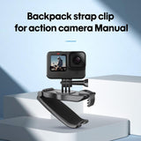 360 Degree Rotating Backpack Belt Clip Bracket - Side View