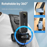 360 Degree Rotating Backpack Belt Clip Bracket - Rear View