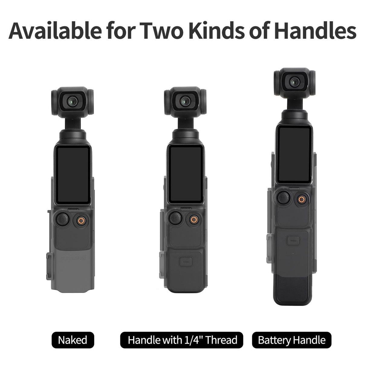 Protective Hand Band for Dji Pocket 3 with Cold Shoe Extension and Handle Cover