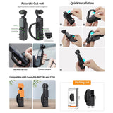 Protective Hand Band for Dji Pocket 3 with Cold Shoe Extension and Handle Cover - Close-Up Angle