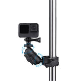 Adjustable 360 Degree Action Camera Clamp Base - 45-Degree Angle
