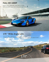 Full Hd 1080p Car Dvr Camera with 2.45 Ips Screen and 170 Degree Wide Angle View - Extra Image