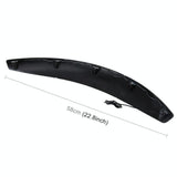 2 Pcs 58Cm Car Stickers Rubber Round Arc Strips Fender Flares Wheel Eyebrow Decal Sticker Black
