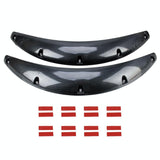 2 Pcs 58Cm Car Stickers Rubber Round Arc Strips Fender Flares Wheel Eyebrow Decal Sticker Black - Rear View