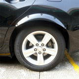 2 Pcs 58Cm Car Stickers Rubber Round Arc Strips Fender Flares Wheel Eyebrow Decal Sticker Black - Extra Image