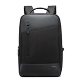 Large Capacity Anti-Theft Waterproof Shoulder Bag With Usb Port - Black 30.5X13X45Cm - Side View