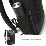 Large Capacity Anti-Theft Waterproof Shoulder Bag With Usb Port - Black 30.5X13X45Cm - Extra Image