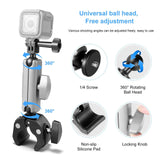 Motorcycle Pliers Mount with Adapter and Screw - Top-Down View