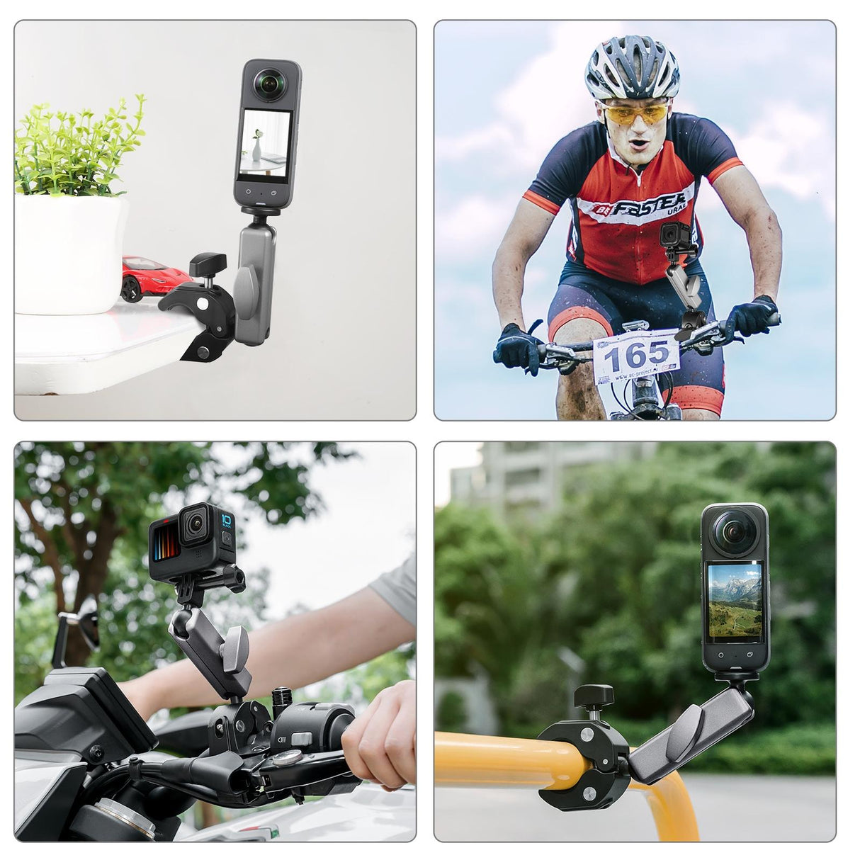 Motorcycle Pliers Mount with Adapter and Screw
