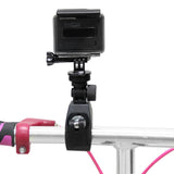 Universal Handlebar Mount for Action Cameras - Close-Up Angle