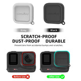 Silicone Lens Cap Protector for Insta360 Ace / Ace Pro - Black - Rear View