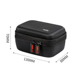Diamond Texture Leather Storage Bag for Dji Mic - Pu Material - Top-Down View