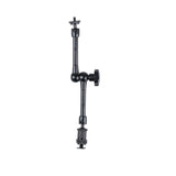 Adjustable Magic Arm With Phone Clamp & Large Claws - 11 Inch Black - Side View