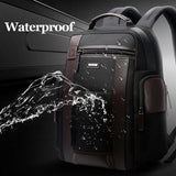 Waterproof Anti-Theft Outdoor Shoulder Bag With Usb Port - Large Capacity - Black - 45-Degree Angle
