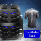 Waterproof Anti-Theft Outdoor Shoulder Bag With Usb Port - Large Capacity - Black