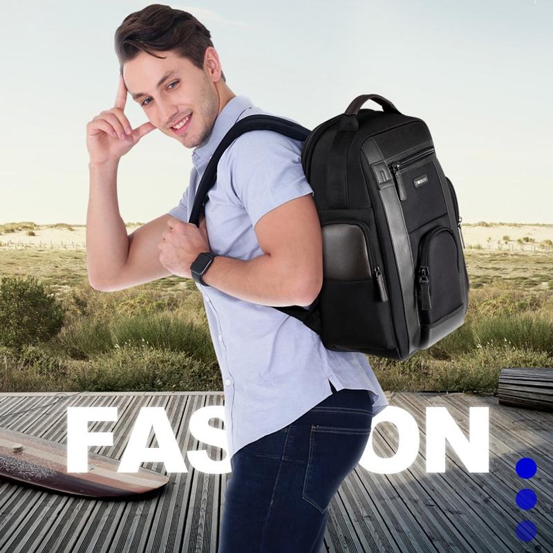 Waterproof Anti-Theft Outdoor Shoulder Bag With Usb Port - Large Capacity - Black