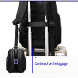 Waterproof Anti-Theft Outdoor Shoulder Bag With Usb Port - Large Capacity - Black