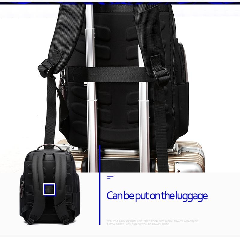 Waterproof Anti-Theft Outdoor Shoulder Bag With Usb Port - Large Capacity - Black