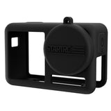 Shockproof Silicone Case with Lens Cap and Strap for Dji Action Camera - Side View