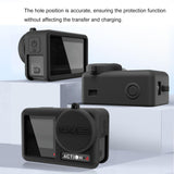 Shockproof Silicone Case with Lens Cap and Strap for Dji Action Camera - Low Angle