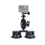 Universal Dual Suction Cup Mount for Action Cameras and Smartphones - Side View